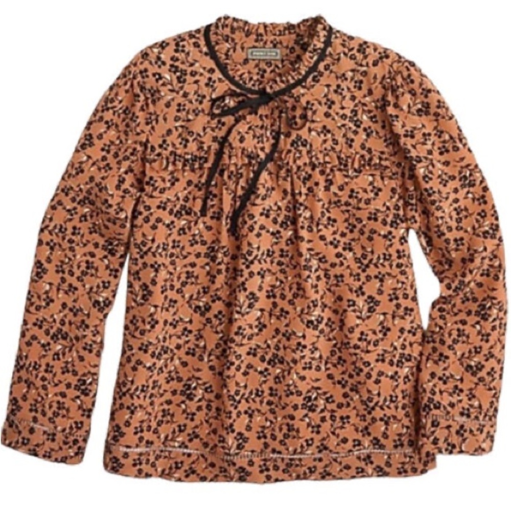 JCrew Point Sur Floral Print Blouse Medium